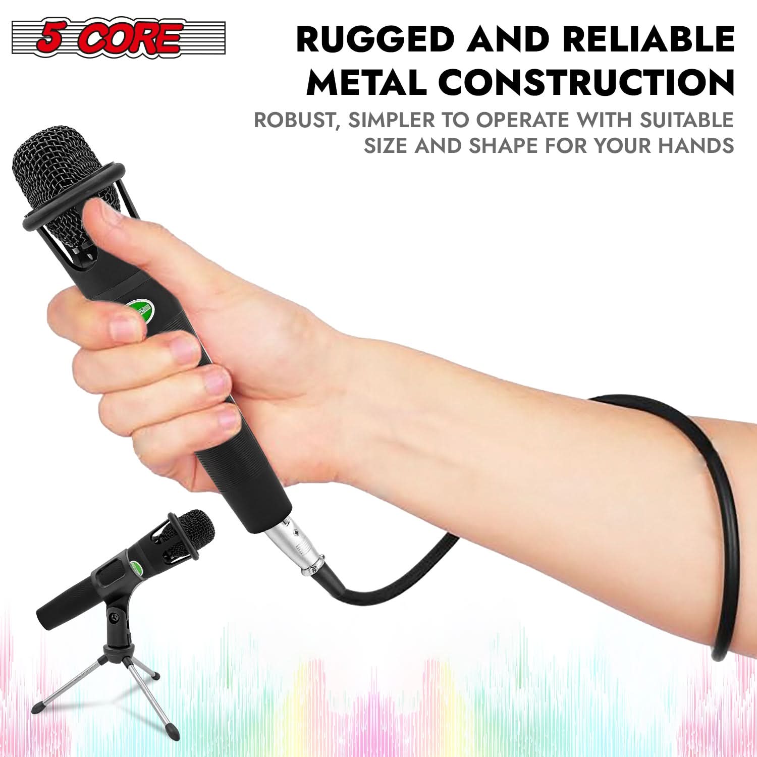 5Core XLR Microphone Dynamic Mic Karaoke Singing Studio Mics Handheld Microfono-2